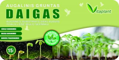 Augalinis gruntas "Daigas" 15 L